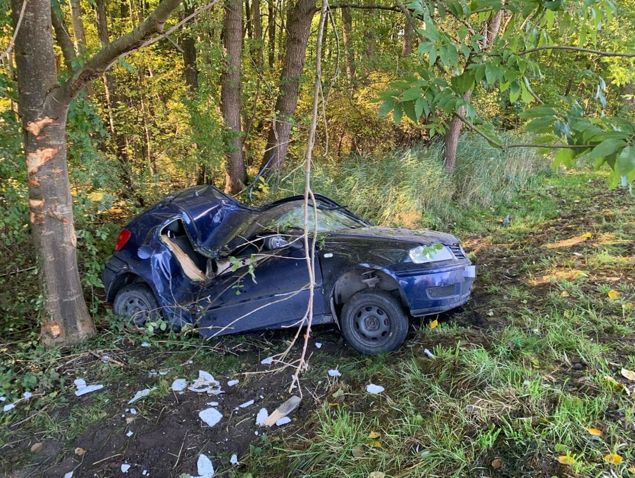 Poniatowa: Koszmar na drodze. 20-latka miała mnóstwo szczęścia