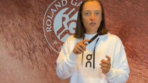 Tylko spójrz, co zrobiła Świątek przed pokrojeniem tortu