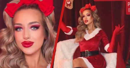 Caroline Derpienski w świątecznym nastroju!