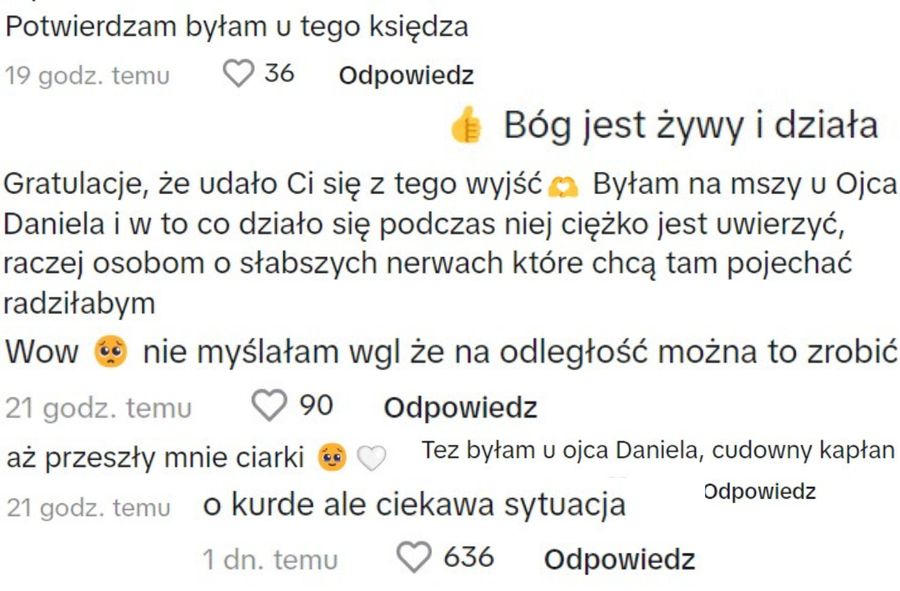 Komentarze pod filmem o egzorcyzmach