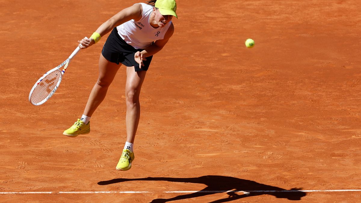 PAP/EPA / Chema Moya / Iga Świątek w turnieju WTA w Madrycie