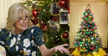 Jill Biden udekorowała Biały Dom na święta. Internauci: "Melania robiła to LEPIEJ" (ZDJĘCIA)
