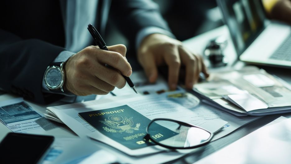 criminal investigation, criminal, investigation, into, fake, passport, production, ring, agents, analyzing, forged, travel, documents, efforts, prevent, international, crime, border, security, campaigns