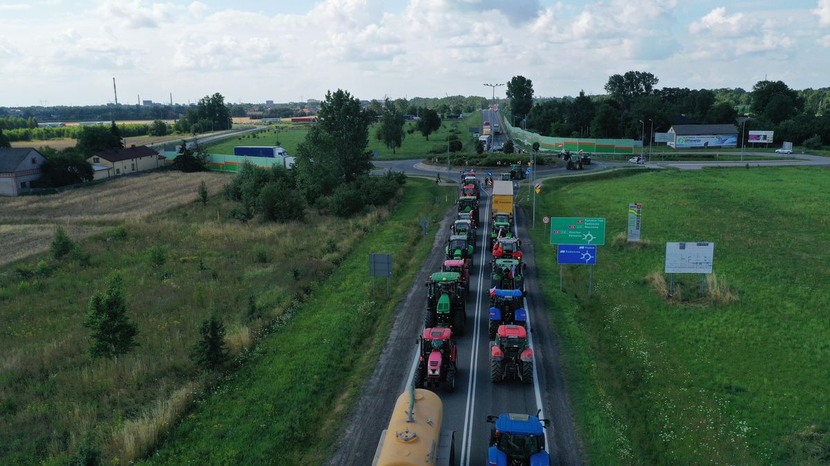 Tak wyglądał protest zorganizowany przez AgroUnię w Srocku. We Władysławowie ma być powtórka