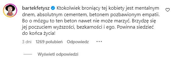 Bartek Fetysz ostro o Dagmarze Kaźmierskiej i jej fanach