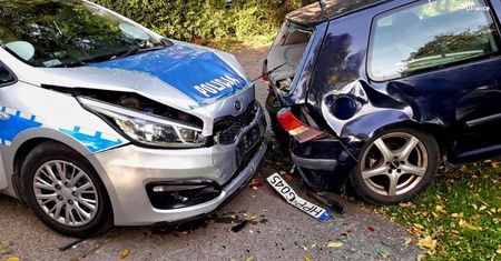 Gliwice. Pościg rodem z filmów gangsterskich zakończony na kościelnym ogrodzeniu