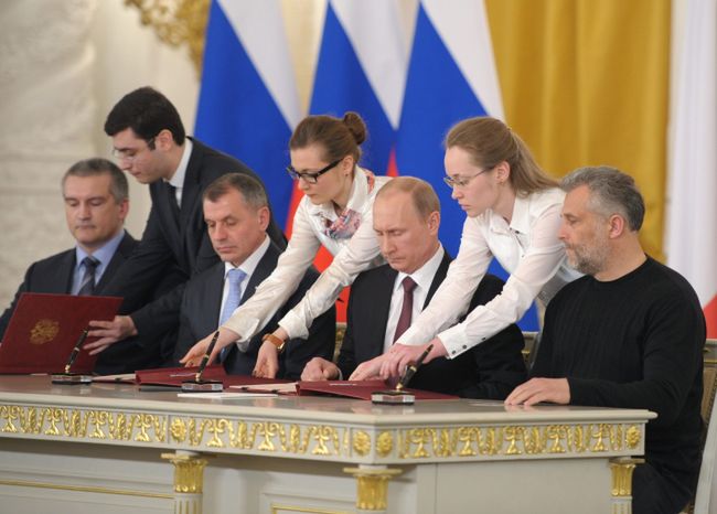 podpisanie traktatu aneksji Krymu do Rosji