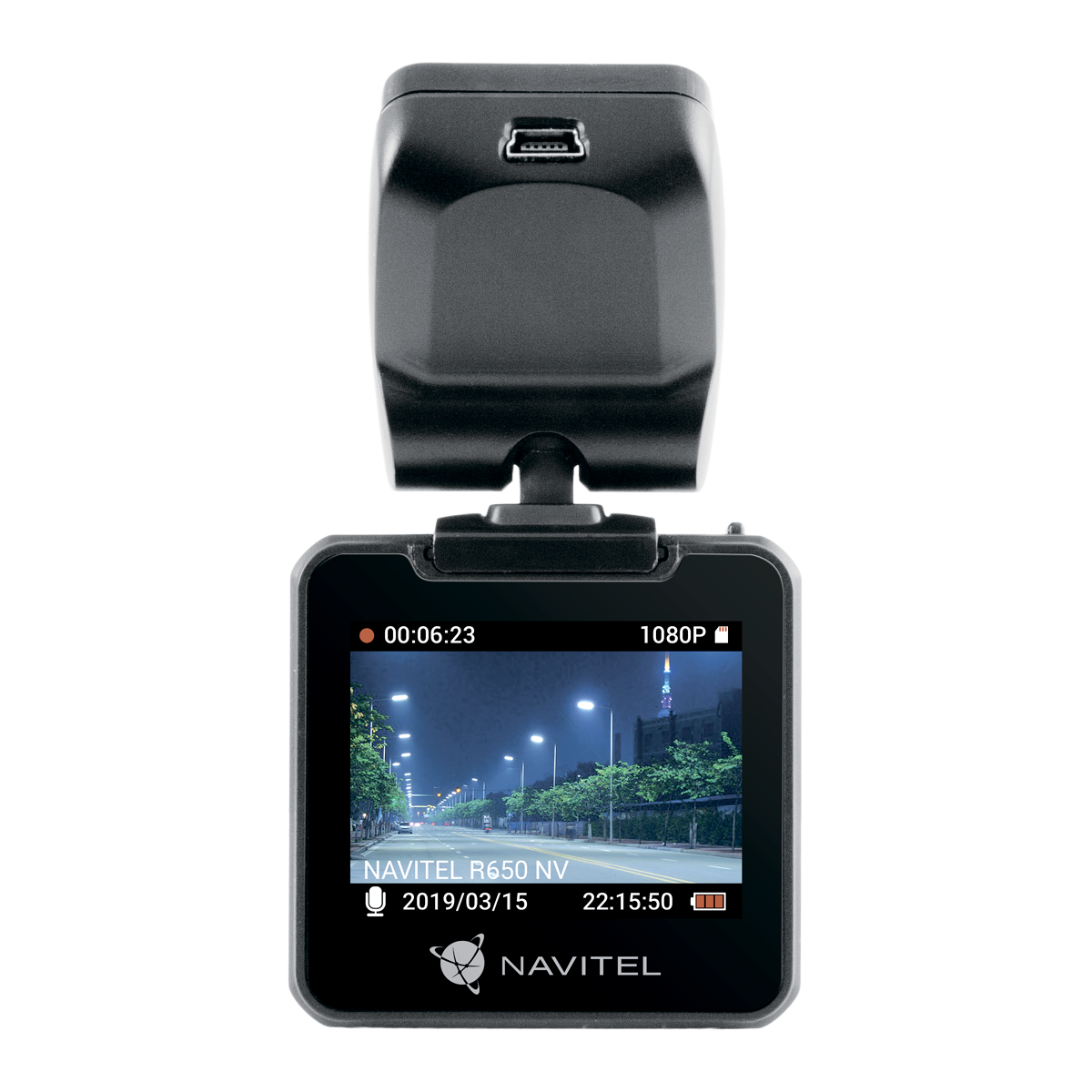 NAVITEL R650 NV – widok od strony kierowcy.