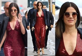 Elegancka Sandra Bullock promuje nowy film