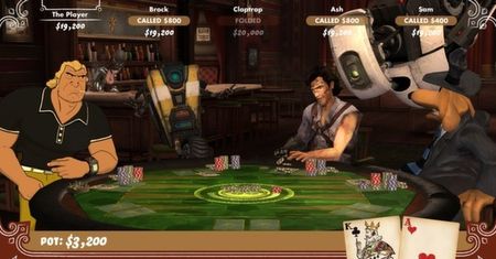 Ash, Claptrap i Sam siadają do stołu, by zagrać w pokera [Poker Night 2]
