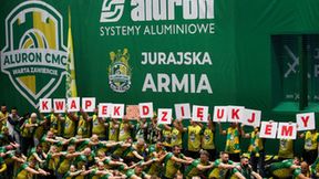 PlusLiga: kibice i cheerleaderki podczas meczu Aluron CMC Warta Zawiercie - Grupa Azoty ZAKSA Kędzierzyn-Koźle (galeria)