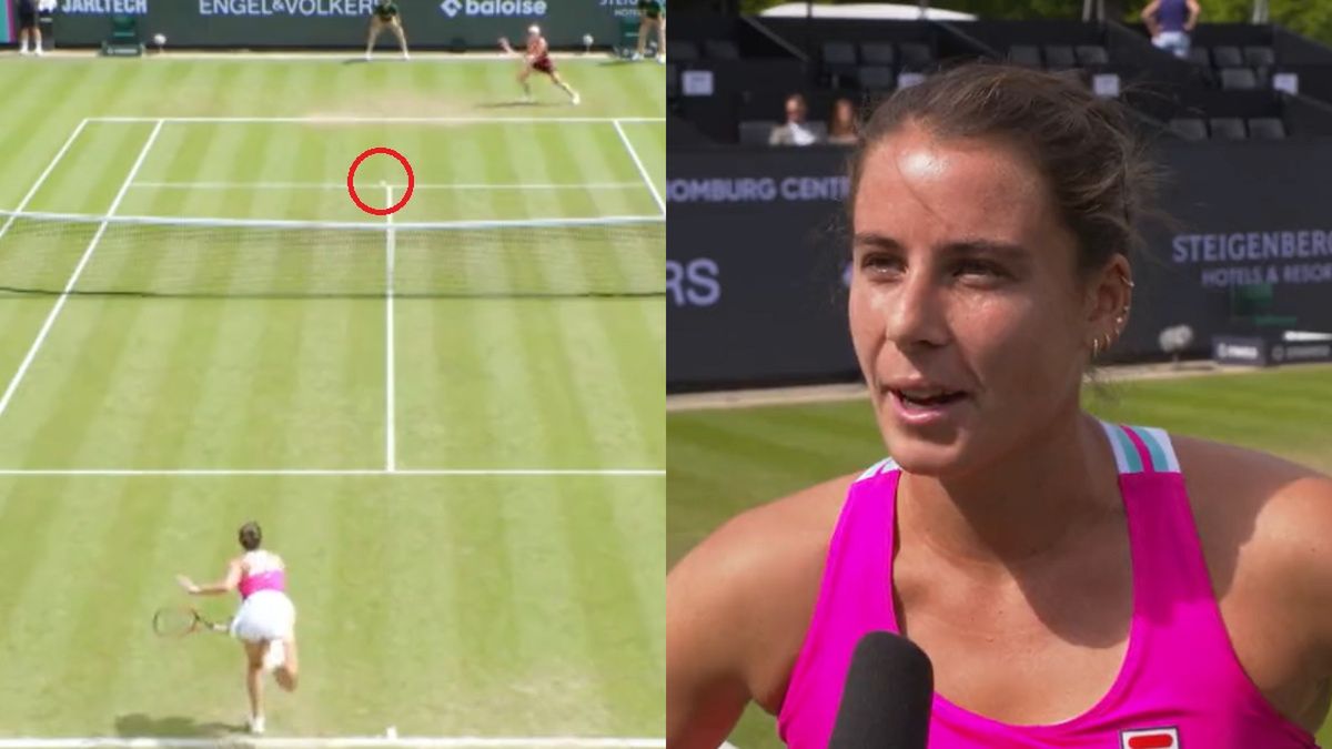 Twitter / badhomburgopen / Na zdjęciu: Emma Navarro zachowała się fair w stosunku do Alize Cornet