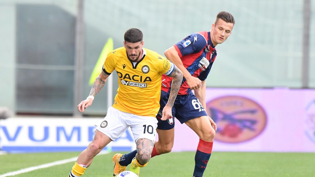 PAP/EPA / CARMELO IMBESI / Na zdjęciu: Rodrigo De Paul (z lewej) oraz Arkadiusz Reca