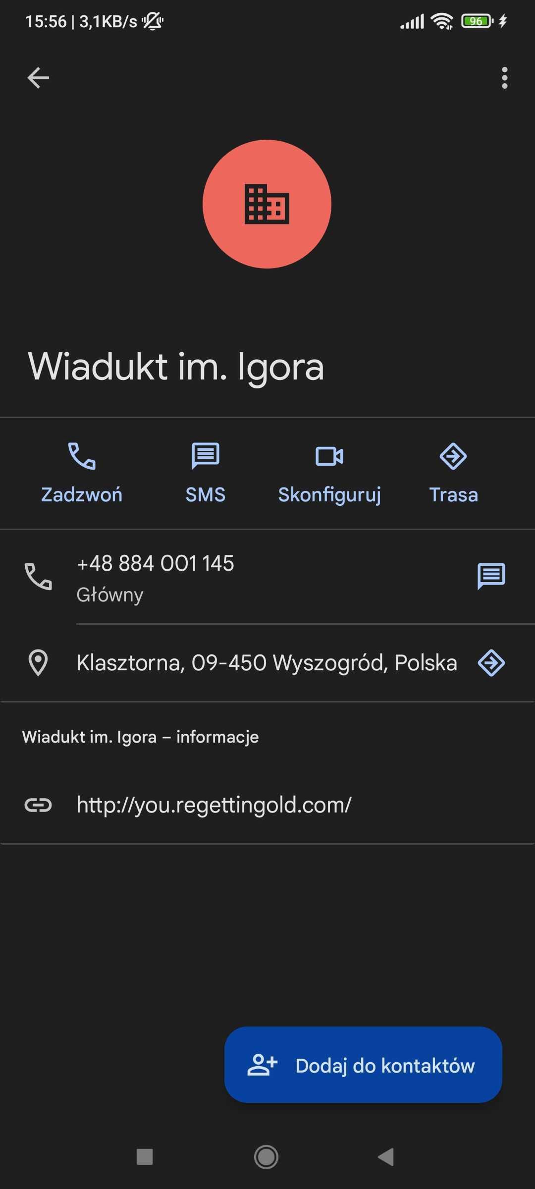 Połączenie z podejrzanego numeru