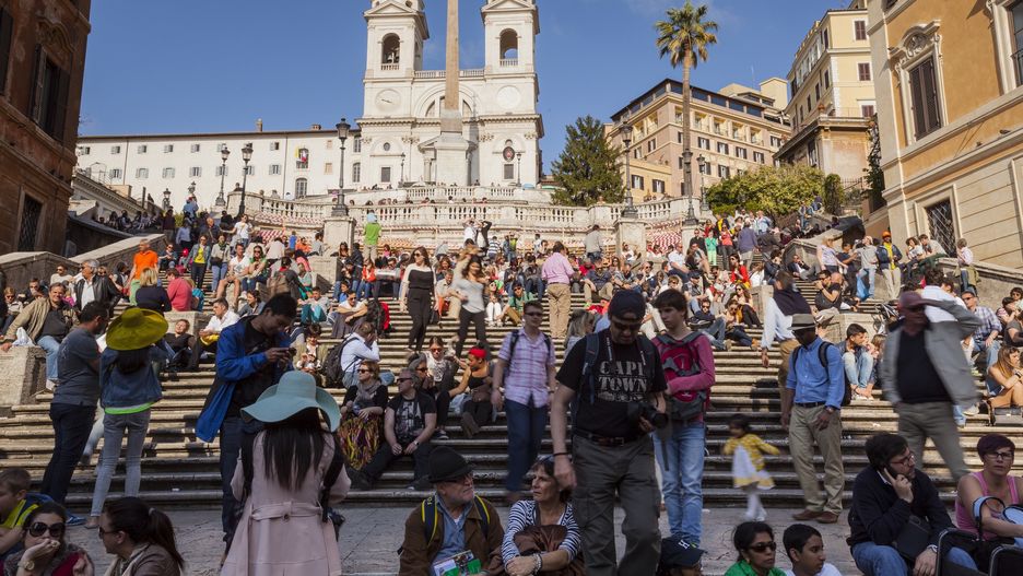 Tłok panujący przy popularnych atrakcjach, to idealne warunki dl