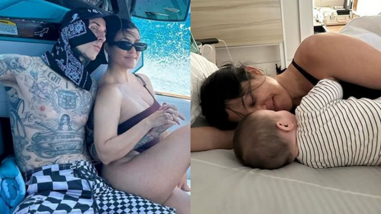 Travis Barker pokazał niepublikowane wcześniej zdjęcia Kourtney Kardashian