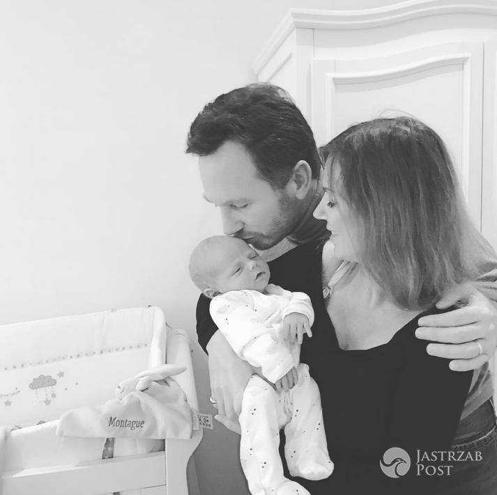 Geri Halliwell z mężem i 2-tygodniowym synkiem Montague - instagram