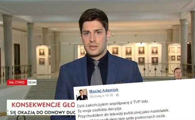 Po 10 latach Maciej Adamiak odchodzi z TVP. "Nie był w stanie wytrzymać tej propagandy"