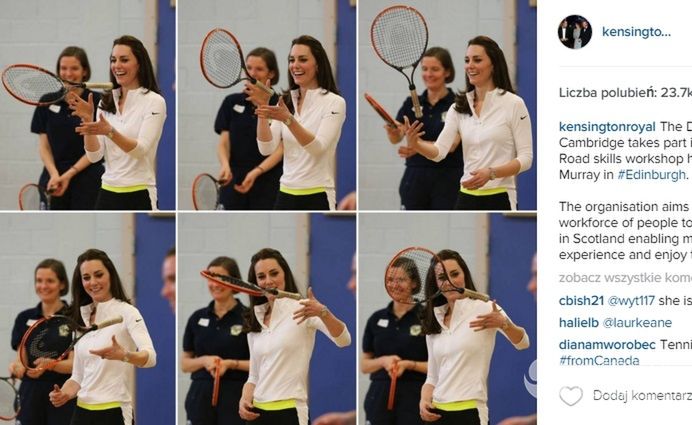 Księżna Kate w sportowej stylizacji / fot. Instagram Kensington Palace