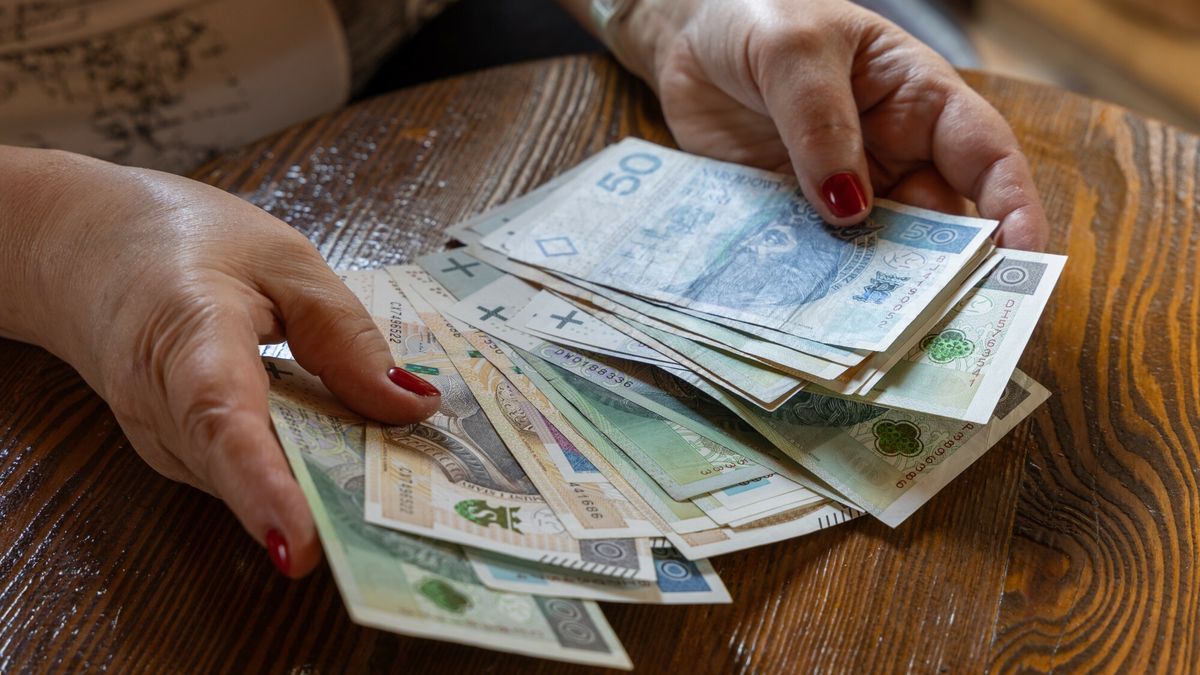 Stock Arkadiusz Zi�?ek
Fot. Arkadiusz Ziolek/East News. 
n/z Polskie banknoty w reku starszej kobiety.
ARKADIUSZ ZIOLEK