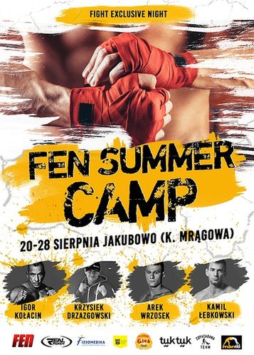 Plakat obozu treningowego FEN Summer Camp