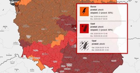 Niebezpieczna pogoda w regionie. Po upale przyjdą gwałtowne burze