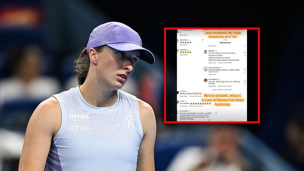 Getty Images / China Open Official 2025/VCG  / Iga Świątek i komentarze pod jej zdjęciami