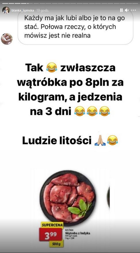 Blanka Lipińska pisze o pieniądzach