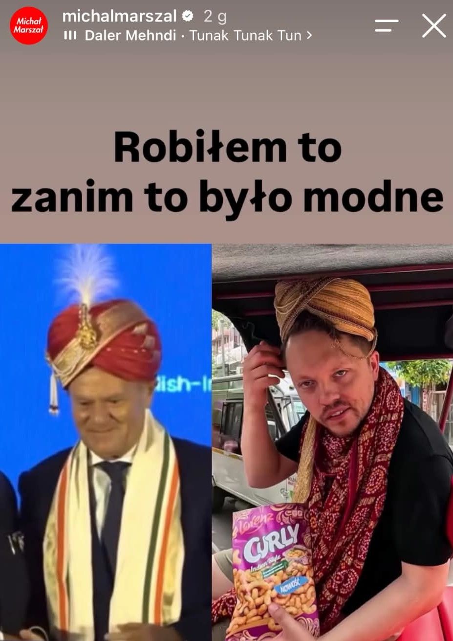 Mem o Donaldzie Tusku