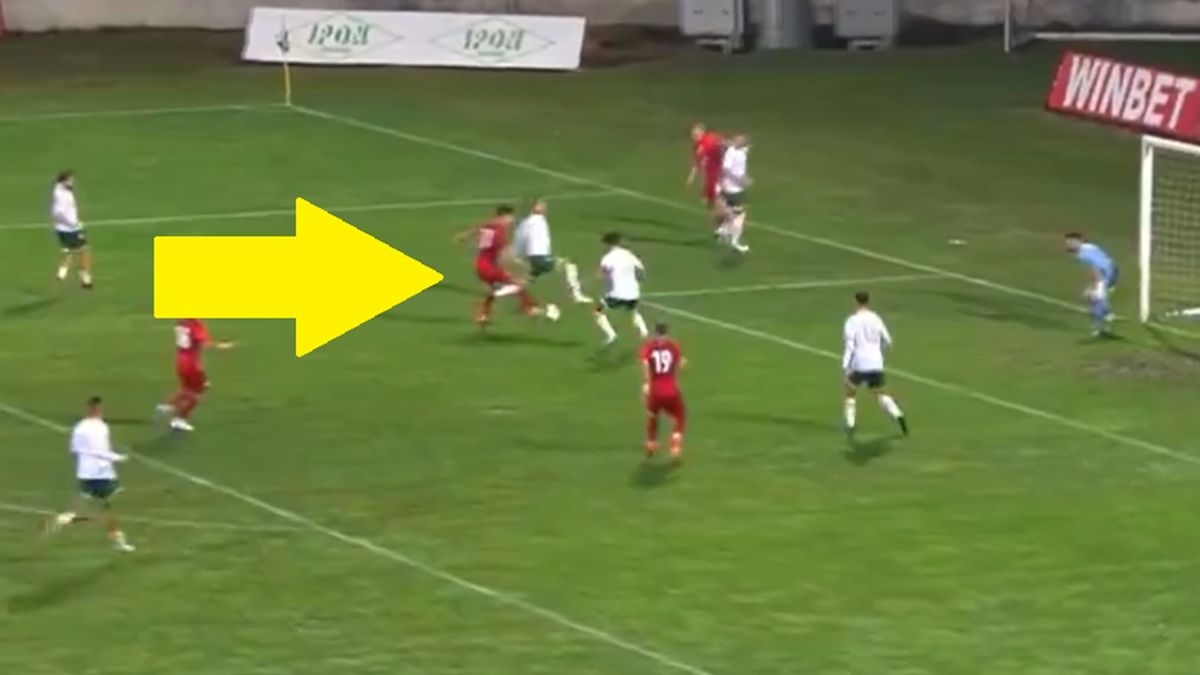 Twitter / TVP Sport / Na zdjęciu: gol Tomasza Pieńki w meczu Bułgaria - Polska