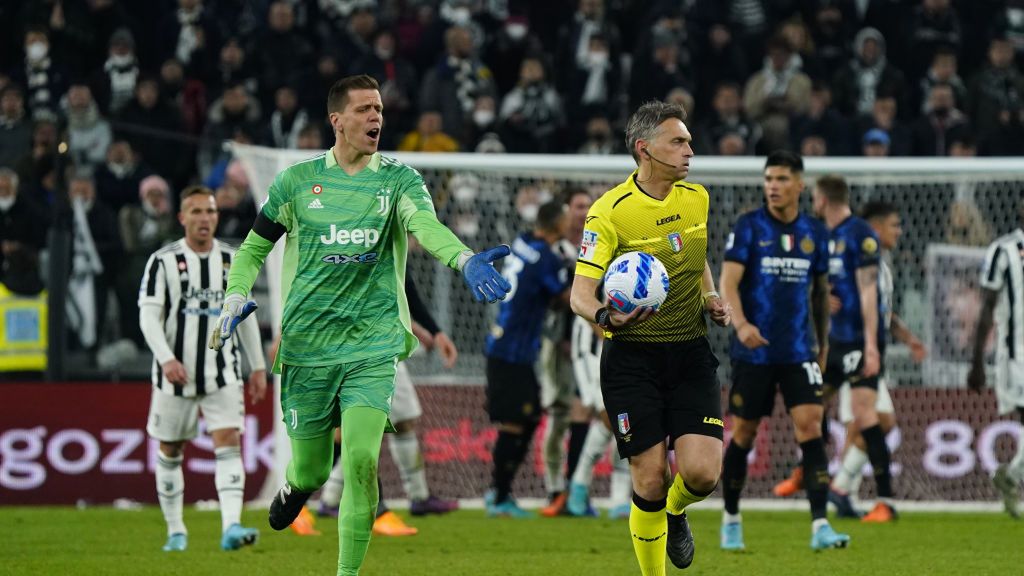 Wojciech Szczęsny w meczu Juventus - Inter Mediolan w Serie A