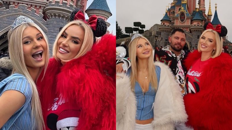 Izabela Macudzińska z córką Elizą w Disneylandzie