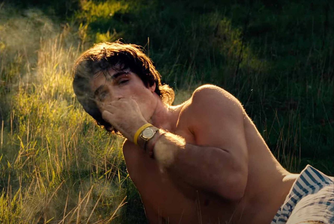 Jacob Elordi, star of "Euphoria", in the movie "Saltburn"