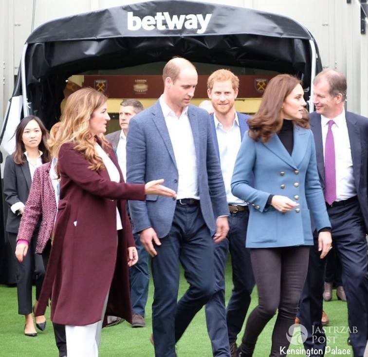 Księżna Kate na stadionie 

fot. Facebook