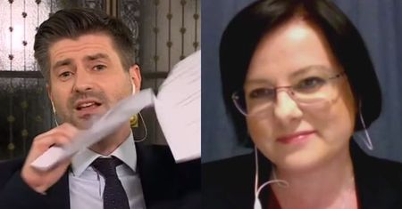 Krzysztof Śmiszek PODARŁ projekt ustawy Kai Godek na wizji! "To kpina z rozumu i intelektu. Powinien trafić do ŚMIETNIKA"