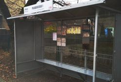 Zawiercie. Frustrację wyładował na przystanku autobusowym. Wpadł na gorącym uczynku