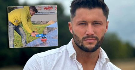 Gorliwy Piotr Mróz dał kolejny dowód wiary. Pracował przy grobie męczennika