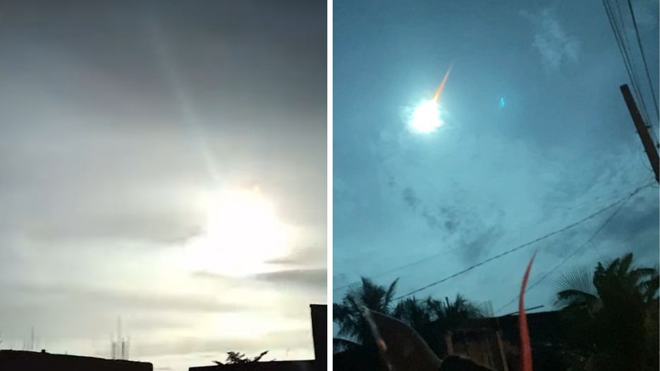 Nagrania momentu wejścia asteroidy w atmosferę Ziemi