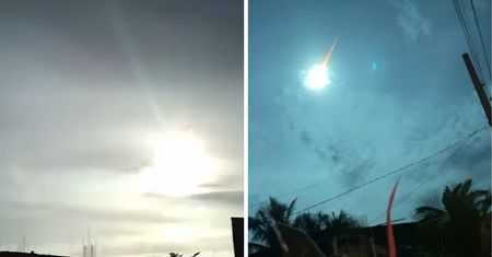 Działo się w nocy. Kula ognia na niebie nad Filipinami