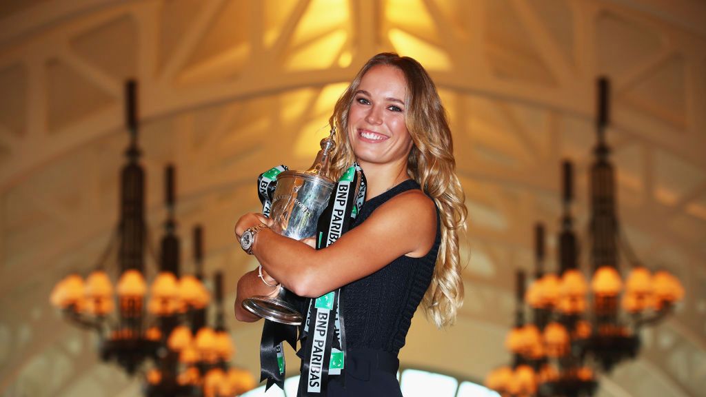 Getty Images / Clive Brunskill / Na zdjęciu: Karolina Woźniacka, triumfatorka Mistrzostw WTA 2017