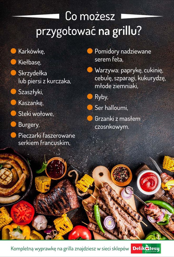 Co możesz przygotować na grillu?  