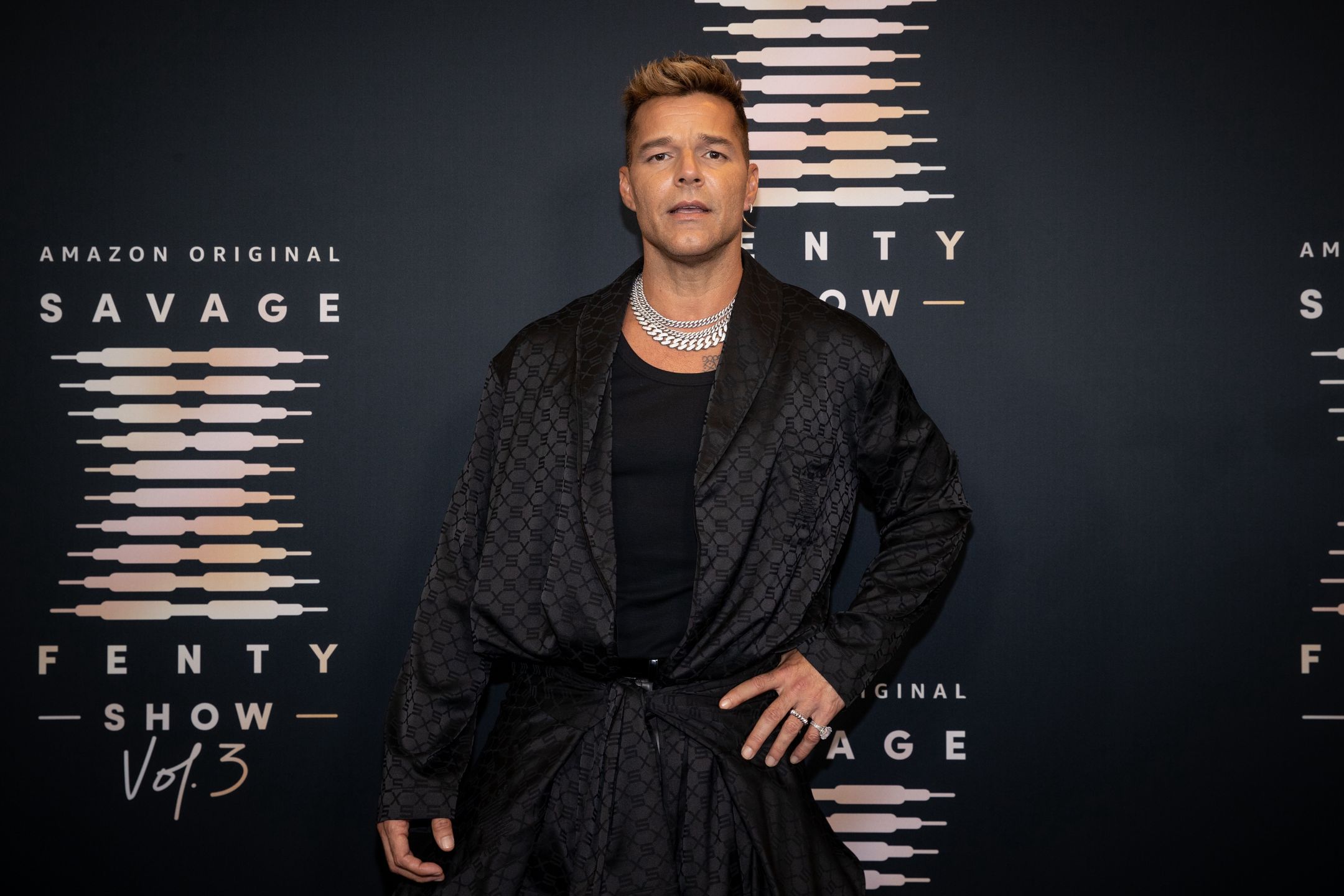 Ricky Martin na pokazie Savage x Fenty