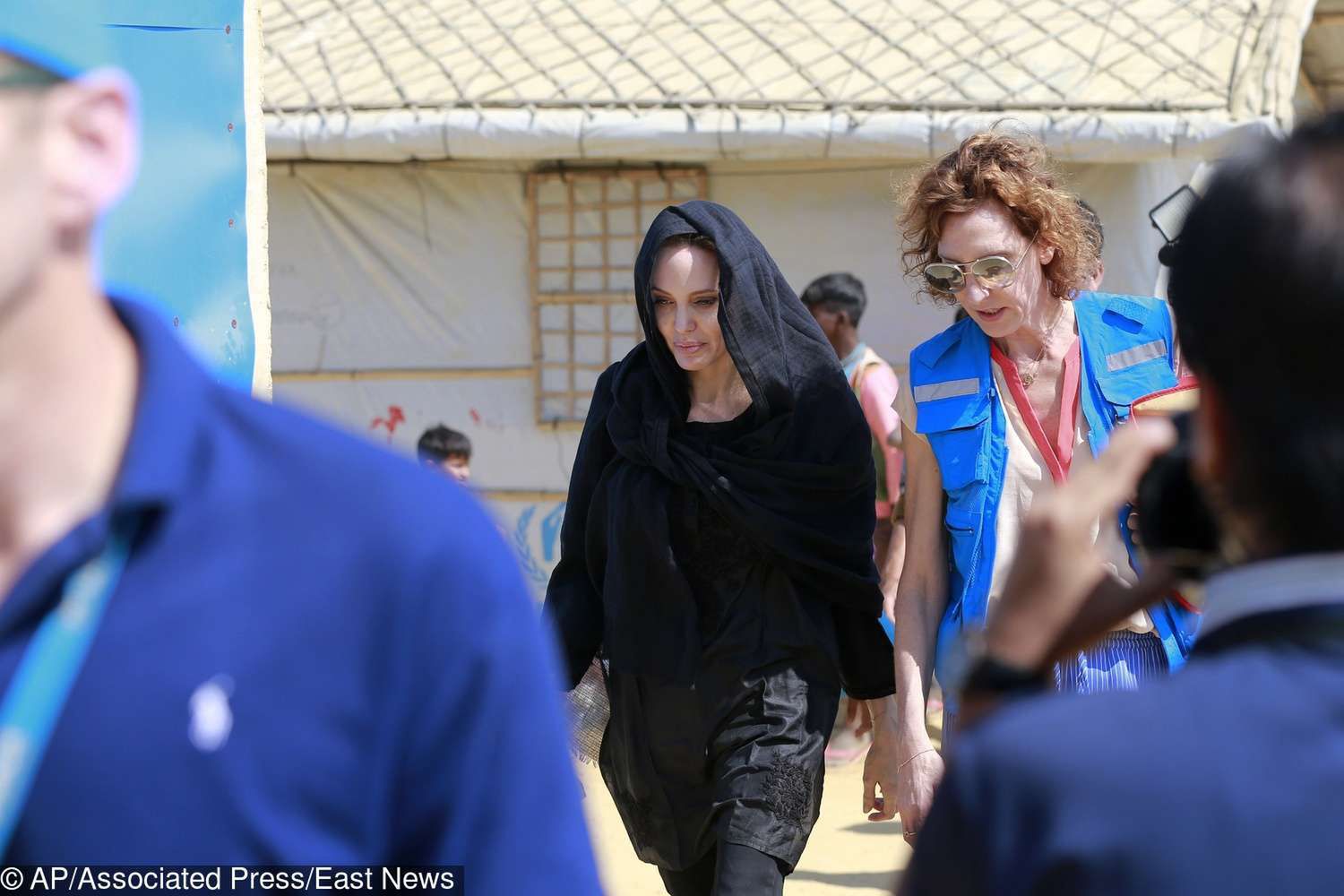 Angelina Jolie z odwiedzinami w obozie uchodźców