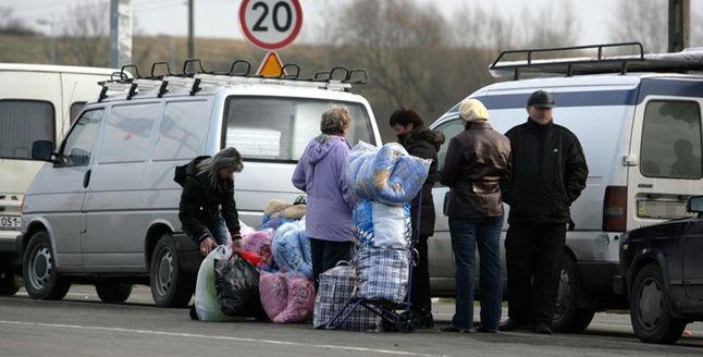 Konflikt na Ukrainie. 110 tysięcy ludzi uciekło z Ukrainy do Rosji