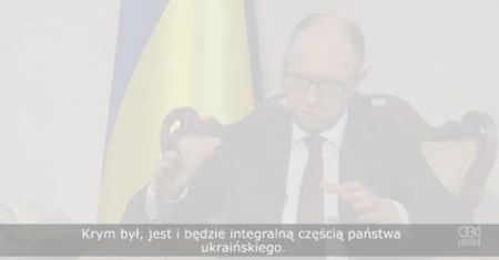 Premier powiedział, że Krym pozostanie w granicach Ukrainy, ale może dostać więcej swobód politycznych.