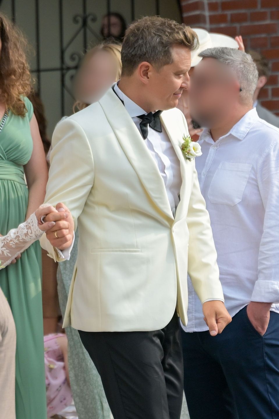 Rafał Brzozowski z żoną po ślubie