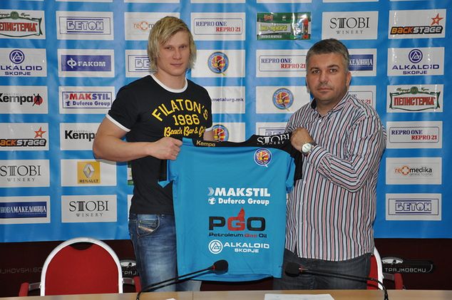 Pavel Atman został pierwszym wzmocnieniem Metalurga Skopje / fot. rkmetalurg.mk