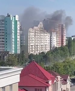 Kłęby dymu i odgłosy eksplozji w Rosji. "Spadł dron"