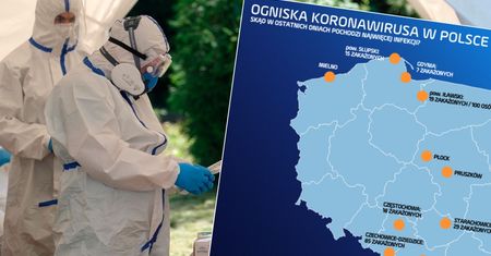 Koronawirus w Polsce. Ogniska w firmach, sklepach, gospodarstwie rolnym i nadmorskim Mielnie