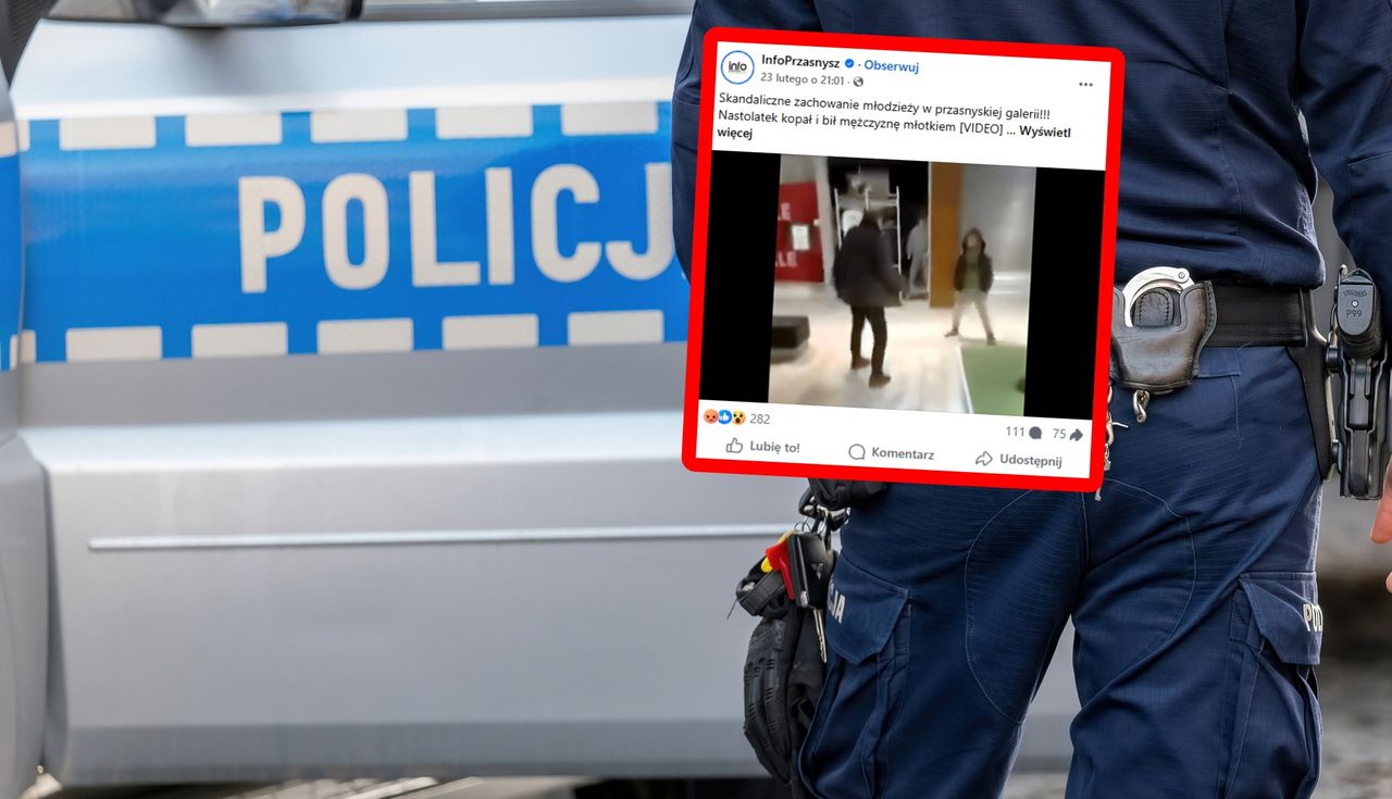 Szokujące sceny w galerii. Nastolatkowie stali i nagrywali